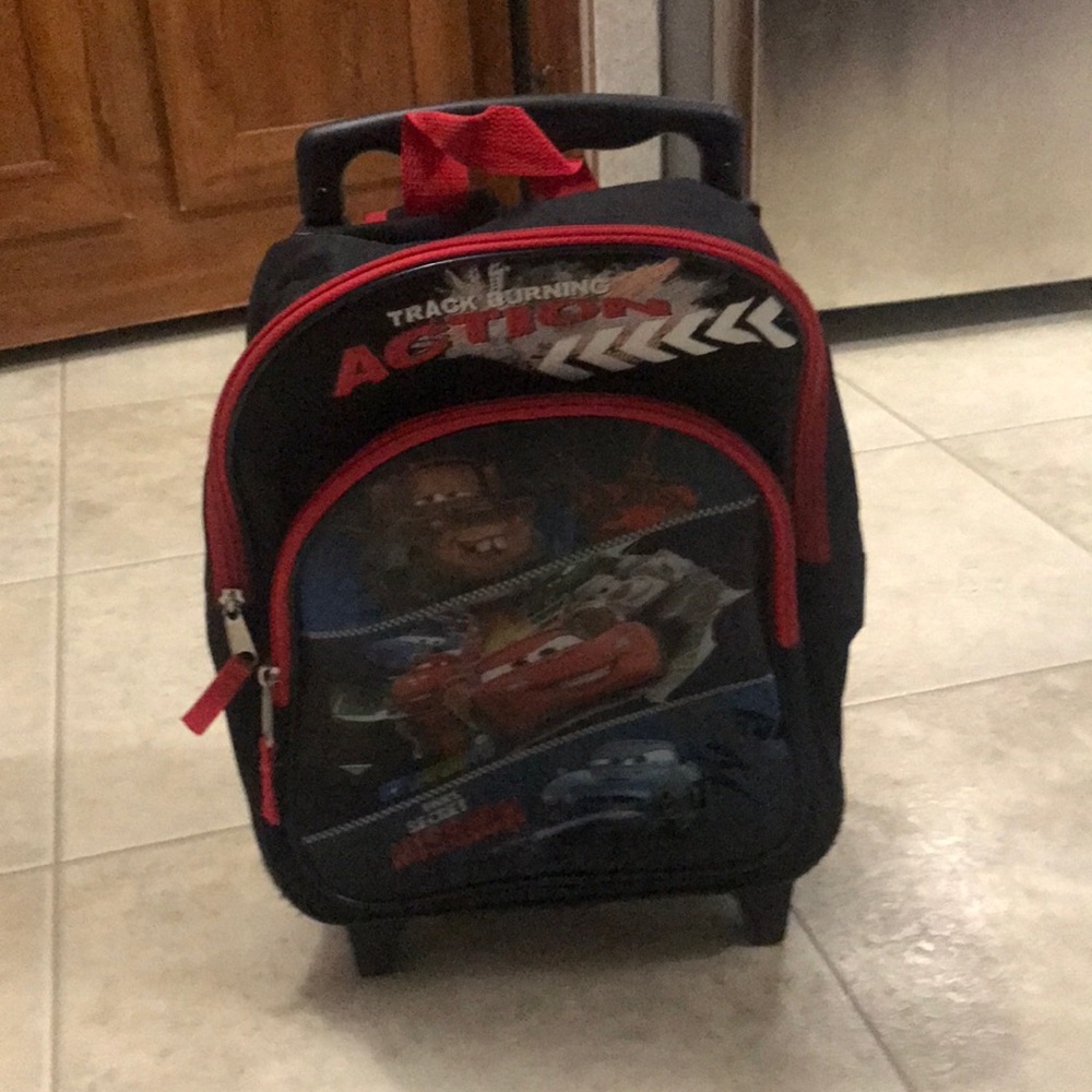 Cars Rolling Book Sack